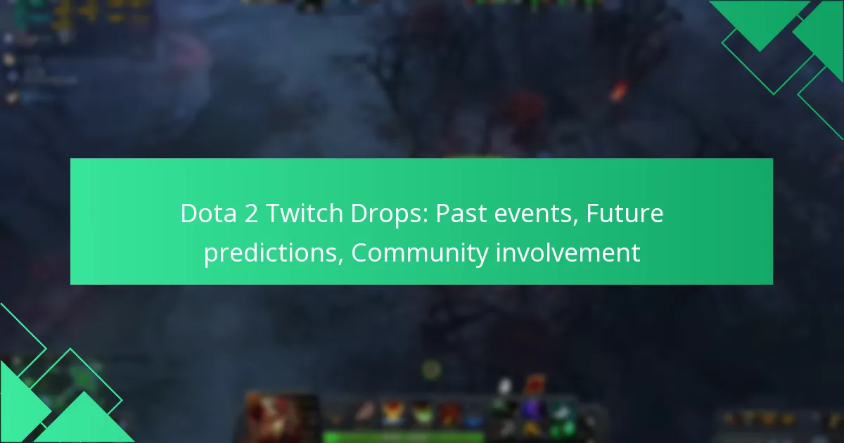 Dota 2 Twitch Drops: Past events, Future predictions, Community involvement